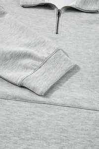 Half Zip Long Sleeve Shorts Set - Spoiled Me Rotten 