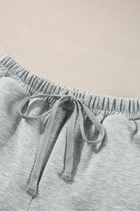 Half Zip Long Sleeve Shorts Set - Spoiled Me Rotten 