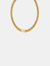18K Gold-Plated chain necklace n with background