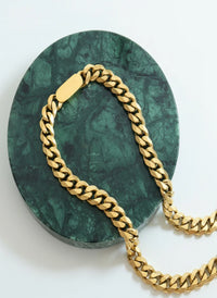 18K Gold-Plated minimalist chain necklace 