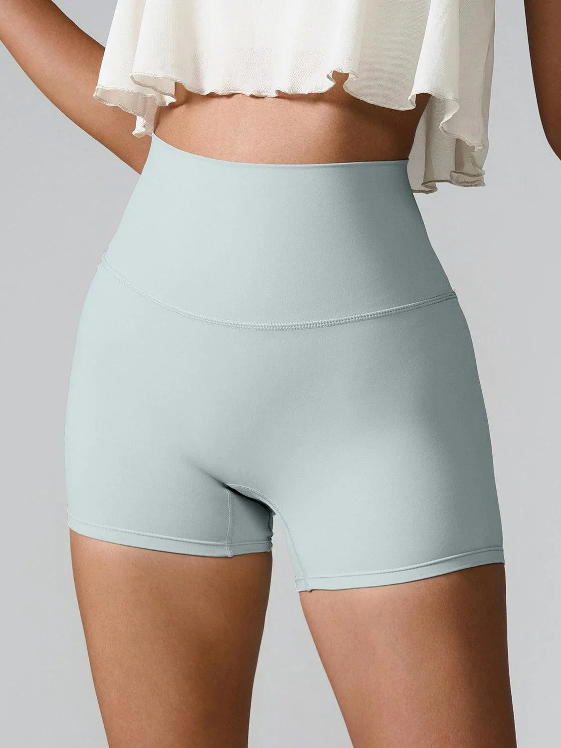 High Waist Active Shorts - Spoiled Me Rotten 
