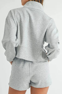Back angle of women’s loungewear set in soft stretchy fabric