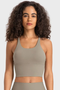Staying Cozy Crisscross Back Sports Bra - Spoiled Me Rotten 