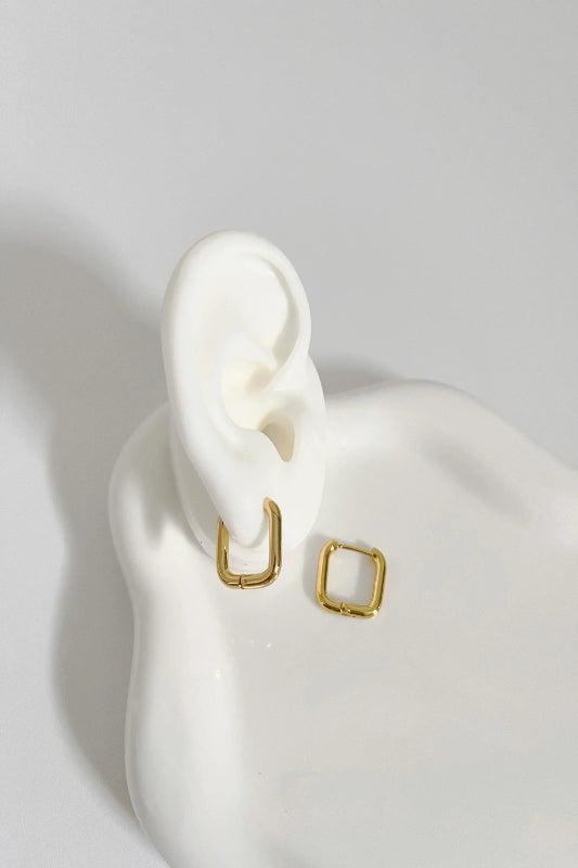 Square Hoop Earrings - Spoiled Me Rotten 