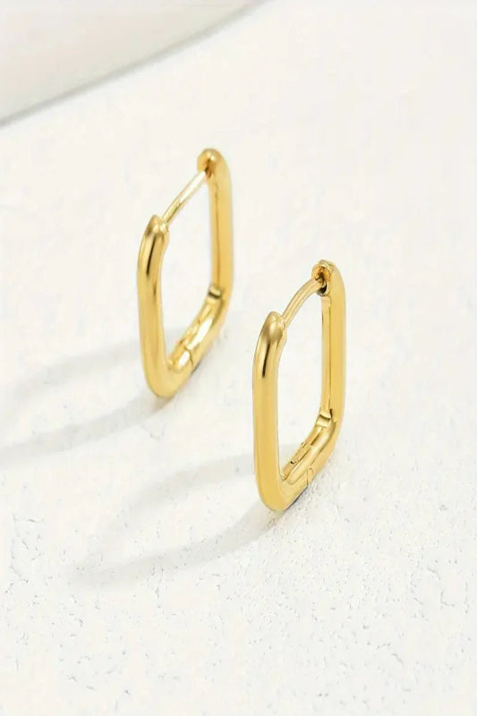 Square Hoop Earrings - Spoiled Me Rotten 