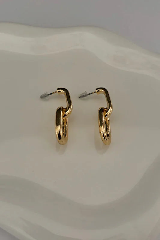 Double Link Chain Earring