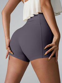 High Waist Active Shorts - Spoiled Me Rotten 