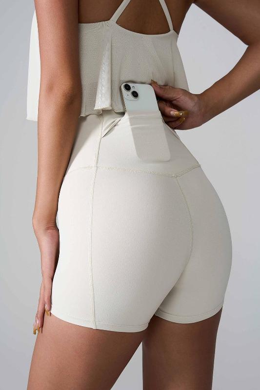 High Waist Active Shorts - Spoiled Me Rotten 