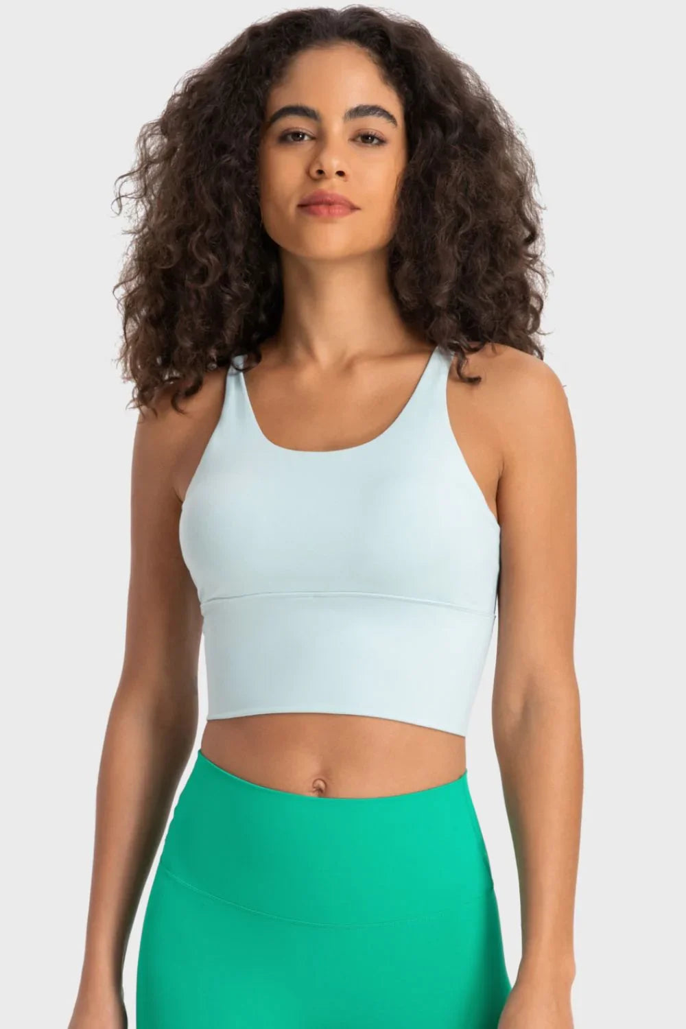 Staying Cozy Crisscross Back Sports Bra - Spoiled Me Rotten 
