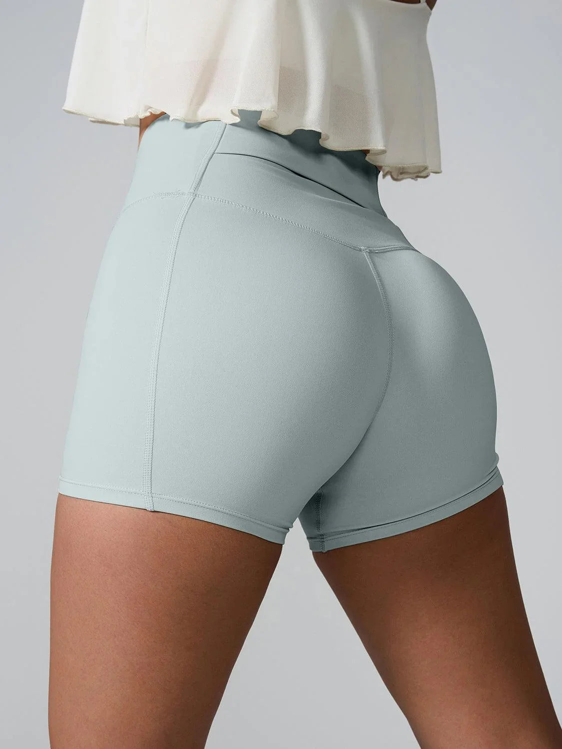 High Waist Active Shorts - Spoiled Me Rotten 