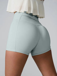 High Waist Active Shorts - Spoiled Me Rotten 