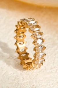 Eternal glow gold ring for women - elegant minimalist jewelry