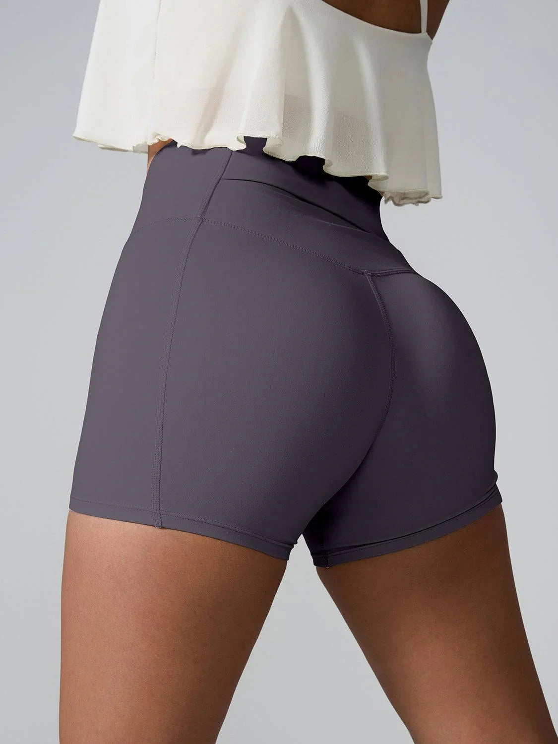 High Waist Active Shorts - Spoiled Me Rotten 