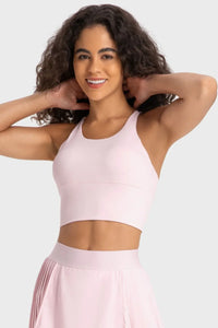 Staying Cozy Crisscross Back Sports Bra - Spoiled Me Rotten 