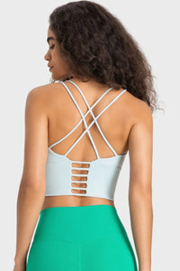 Staying Cozy Crisscross Back Sports Bra - Spoiled Me Rotten 