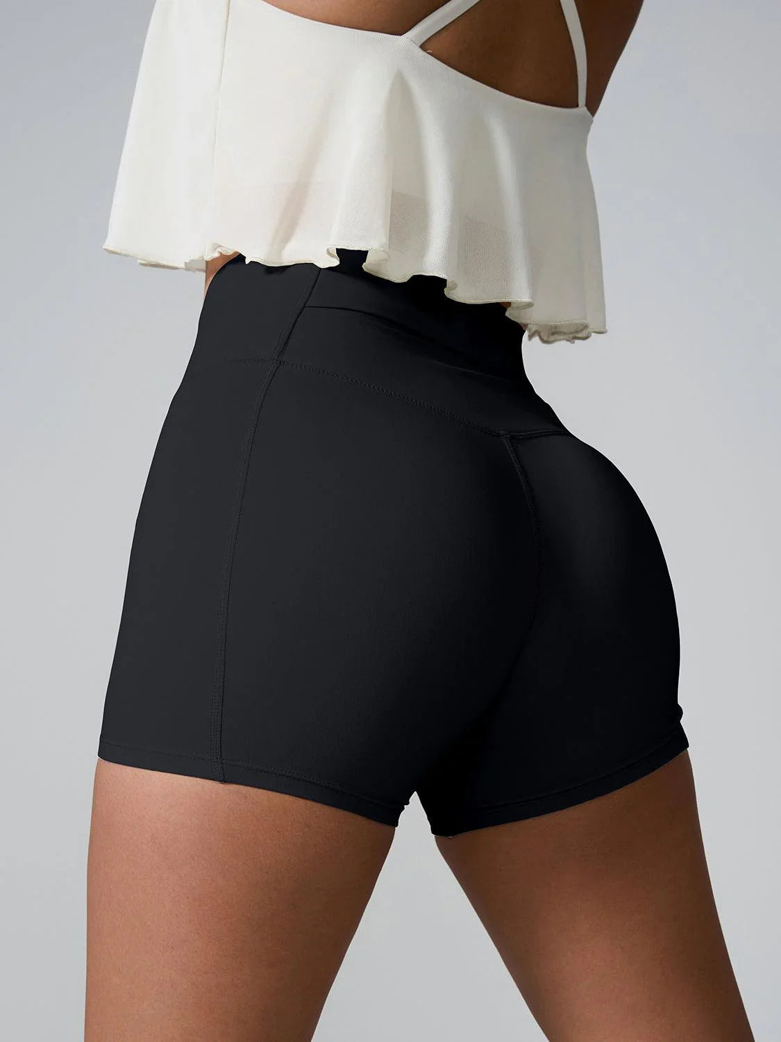 High Waist Active Shorts - Spoiled Me Rotten 