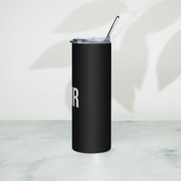 Reusable insulated travel cup for hot or cold drinks