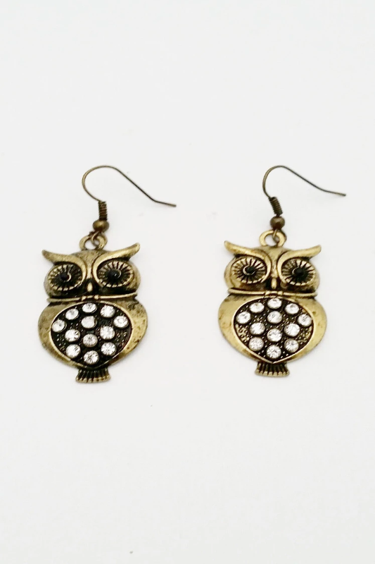 Pendant Owl Earrings - Spoiled Me Rotten 