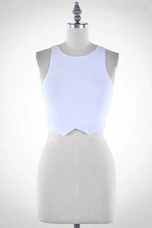 RacerBack Crop Top - Spoiled Me Rotten 