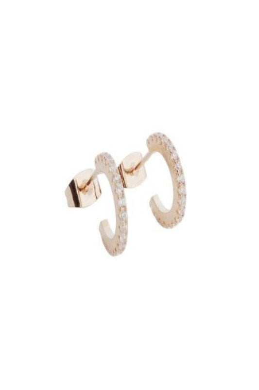 Crystal Hoops Earrings - Spoiled Me Rotten 