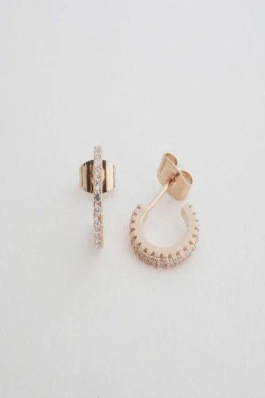 Crystal Hoops Earrings - Spoiled Me Rotten 