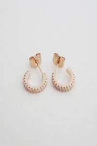 Crystal Hoops Earrings - Spoiled Me Rotten 