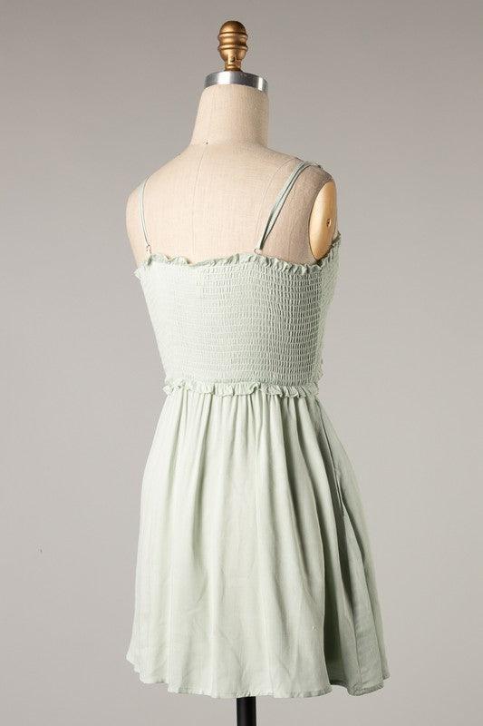 Zoey Sage Dress - Spoiled Me Rotten 