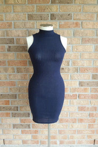 Navy Sleeveless Dress - Spoiled Me Rotten 