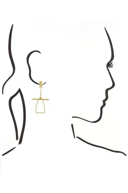 T - Bar Earrings - Spoiled Me Rotten 