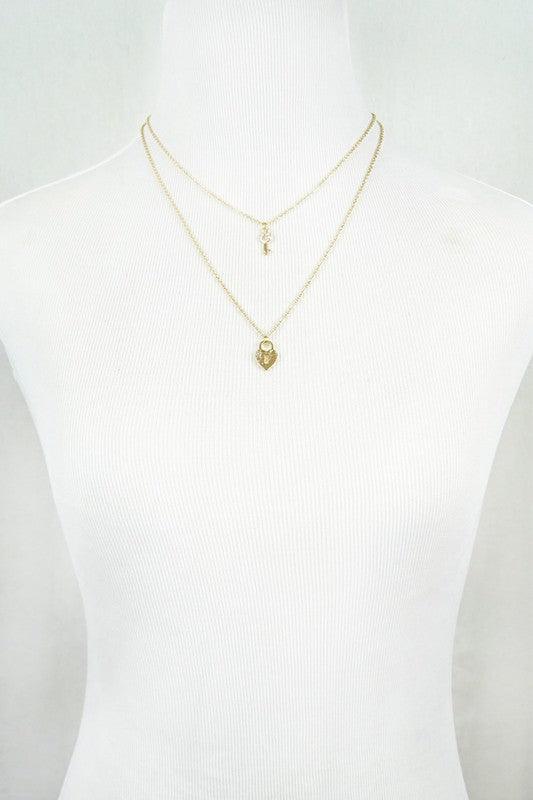Lock And Key Necklace - Spoiled Me Rotten 