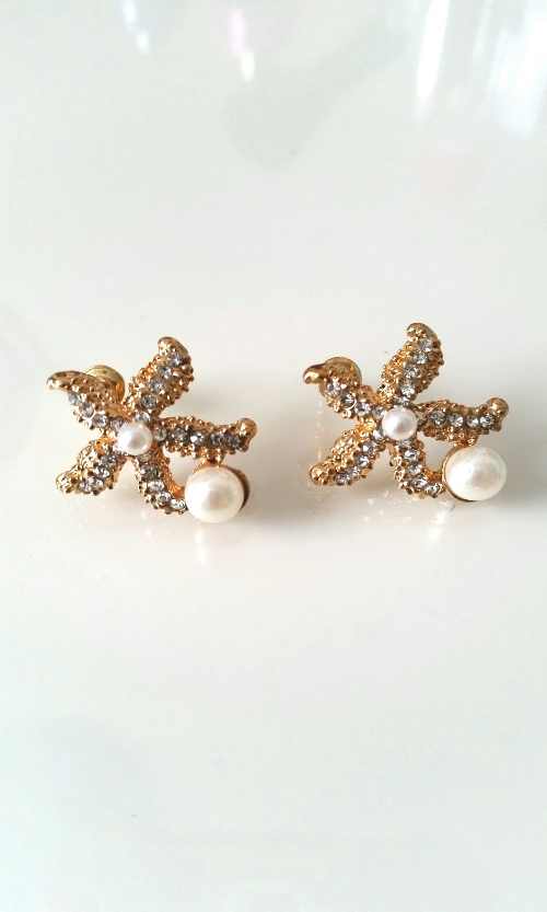 Pearl Sea Star Earrings - Spoiled Me Rotten 