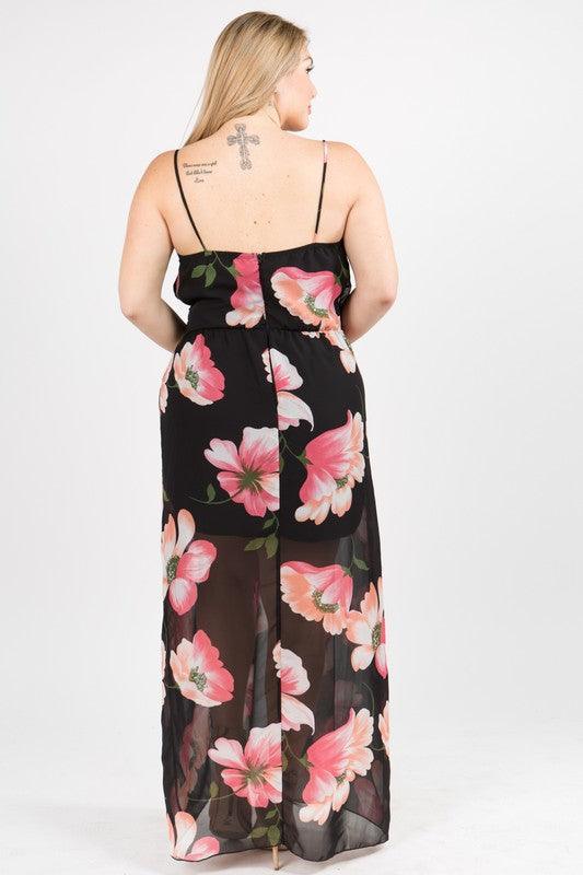 Plus Size Floral Maxi Dress - Spoiled Me Rotten 