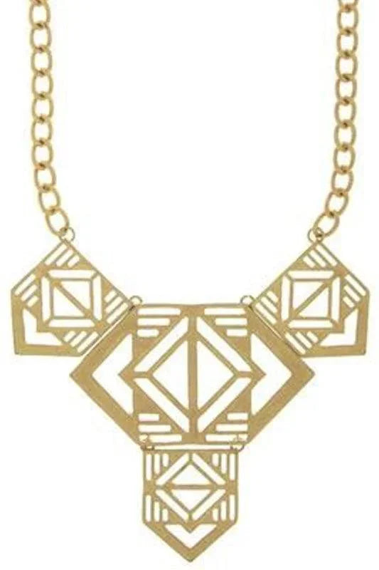 Aztec Inspired Necklace - Spoiled Me Rotten 