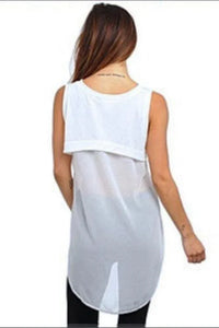Long Sheered Back Crop Top - Spoiled Me Rotten 