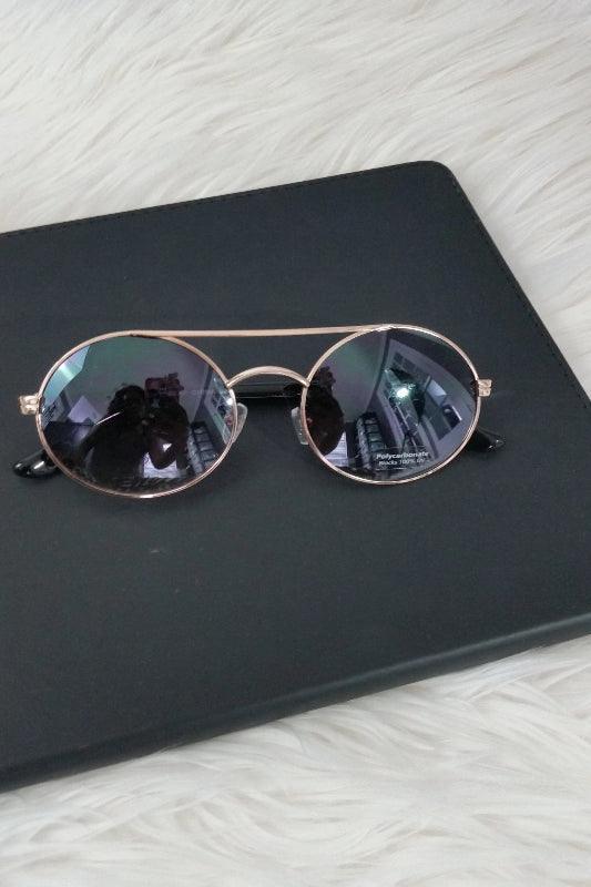 Brow Bar Round Sunglasses - Spoiled Me Rotten 