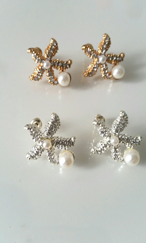 Pearl Sea Star Earrings - Spoiled Me Rotten 