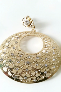 Gold Diamond Drop Earrings - Spoiled Me Rotten 