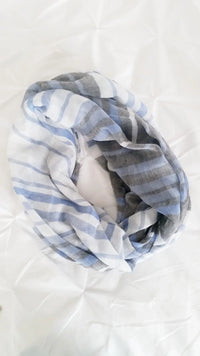 STRIPE PRINT INFINITY SCARF - Spoiled Me Rotten 