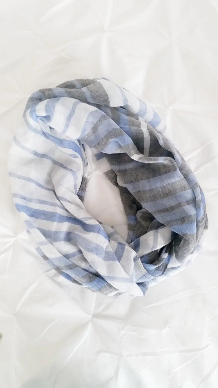 STRIPE PRINT INFINITY SCARF - Spoiled Me Rotten 