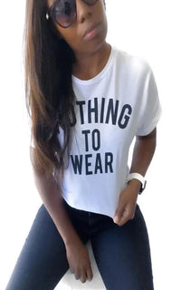 Nothing To Wear Crop Top - Spoiled Me Rotten 