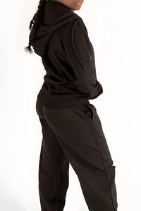 After Dark Distressed Sweatpants - Spoiled Me Rotten 
